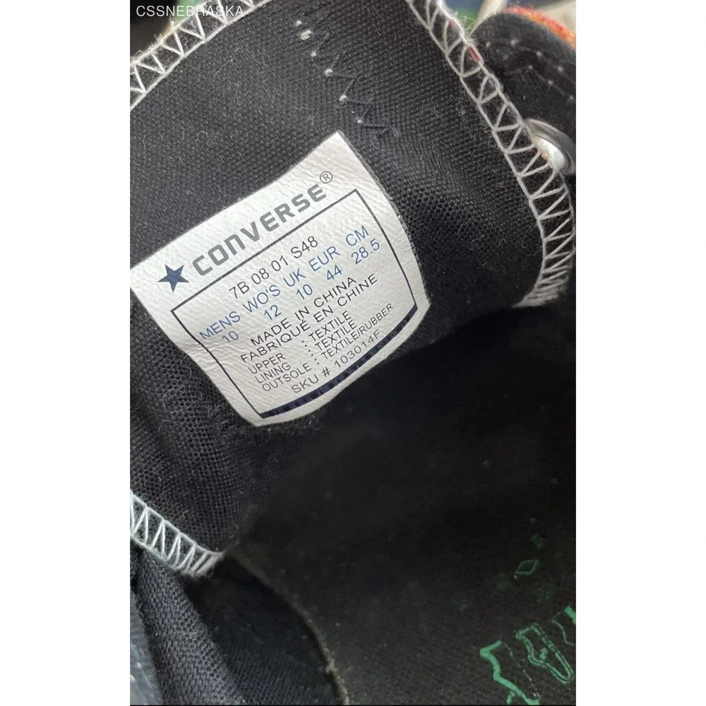 CONVERSE Multi Color Men's Canvas Designer sneakers SB 08‎ 01 S48 - Size 10 - Picture 7 of 8